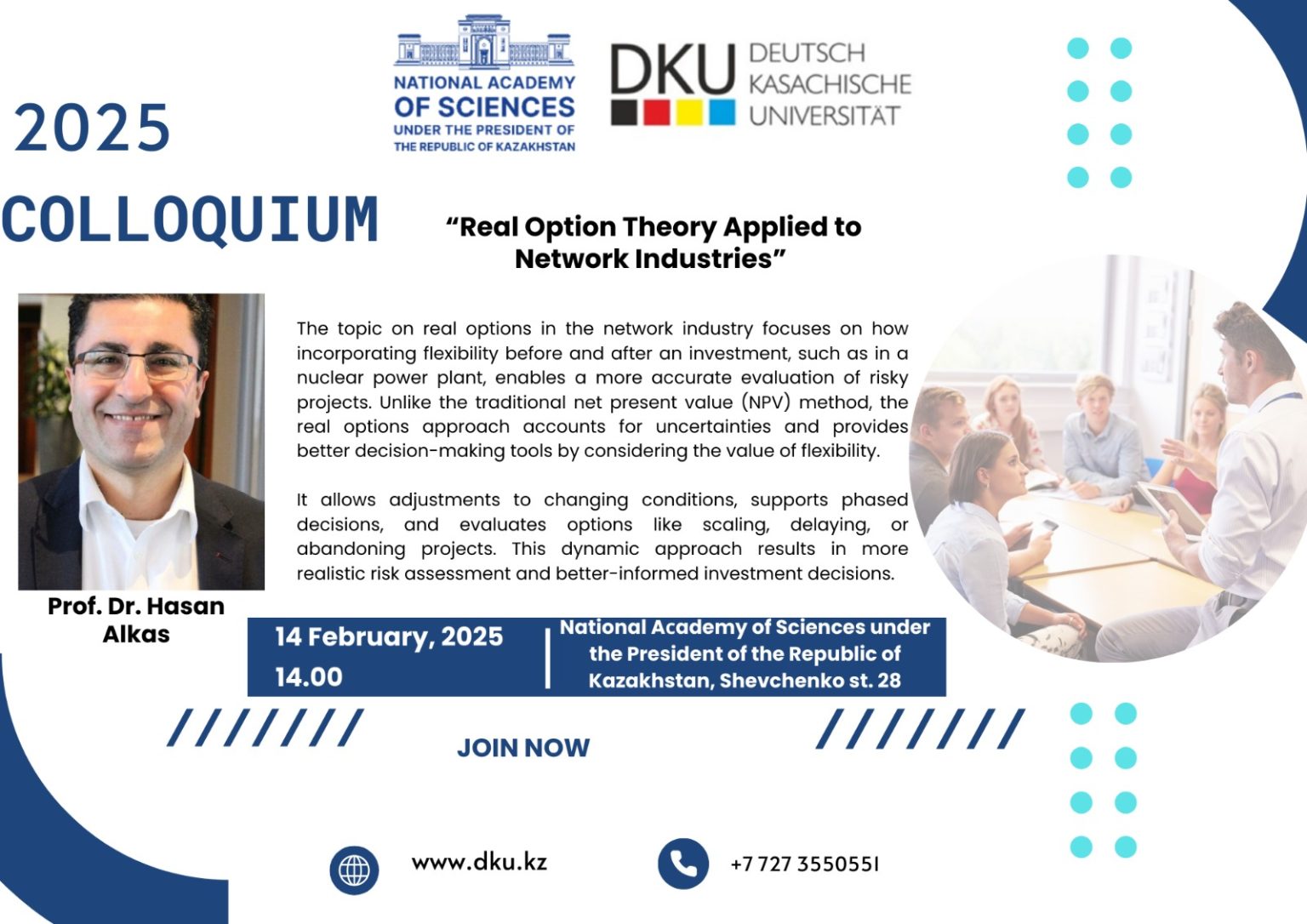 Приглашаем принять участие в Коллоквиуме: «Real Option Theory Applied to Network Industries»