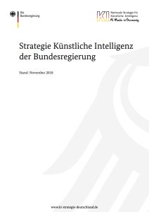 Strategie Künstliche Intelligenz der Bundesregierung November 2018